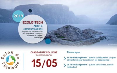 Ecolo’Tech 2019 : ouverture de l’appel à communications