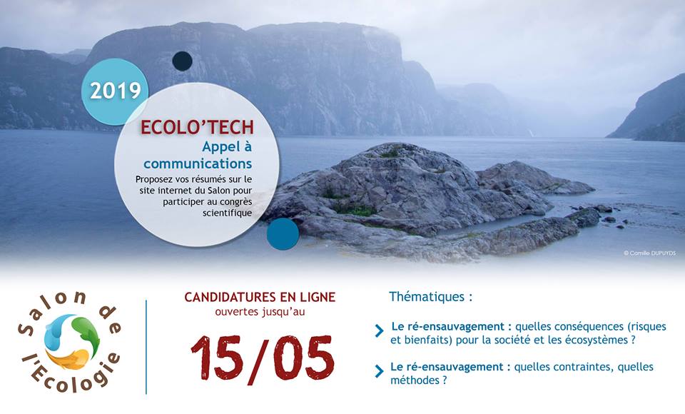 Ecolo’Tech 2019 : ouverture de l’appel à communications